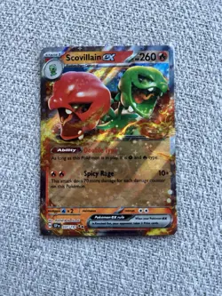 Pokemon Scovillain EX TCG Sv05: Temporal Forces Holo Double Rare Card 022/162 - Image 1
