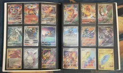 Pokemon Card Binder Lot Of 116 Cards - Image 1