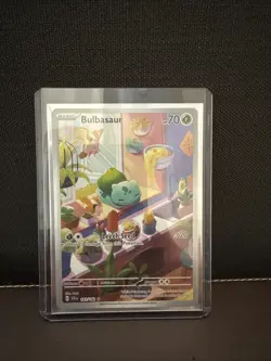 Pokemon TCG Stellar Crown Bulbasaur Card 143/142 Secret Illustration Rare - Image 1
