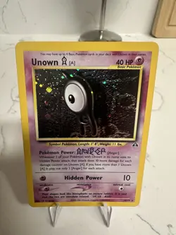 TCG Pokemon Card Lot (3) Base Set Venusaur Nine Tales Unown LP - Image 4