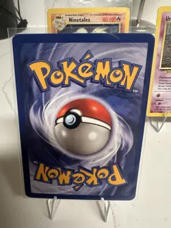 TCG Pokemon Card Lot (3) Base Set Venusaur Nine Tales Unown LP - Image 5