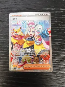 Iono Pokemon TCG Paldea Evolved Holo Card 269/193 Special Illustration Rare - Image 1
