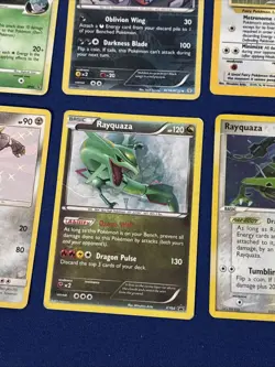 Pokemon Card Lot - 10 Cards From 1999-2019 - Lv.X, Jungle Holo, And Rayquaza - Image 4