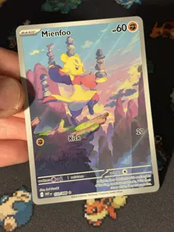 Pokemon Cards Mienfoo 133/086 Illustration Rare White Flare - (NM) - Image 2
