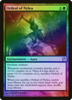 Ordeal of Nylea FOIL Theros PLD Green Uncommon MAGIC GATHERING CARD ABUGames - Image 1