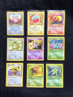 Pokemon Cards: Jungle 47 Card Non-Holo Lot - Image 1