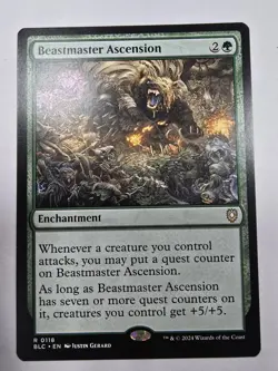 Beastmaster Ascension Commander: Bloomburrow Regular Magic The Gathering - Image 1