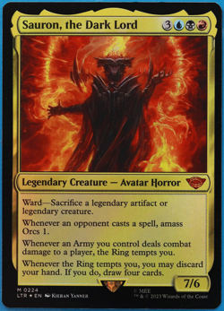 Sauron the Dark Lord FOIL Lord of the Rings Tales of Middle-earth NM (502307) - Image 1