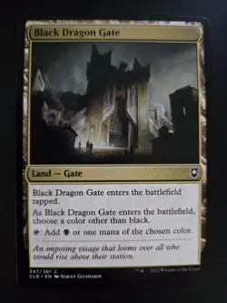 Black Dragon Gate NM Commander Legends: Battle for Baldur's Gate MTG FREE SHIP - Image 1
