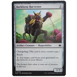 x4 Barkform Harvester Bloomburrow Colorless Artifact Creature Shapeshifter M/NM - Image 1