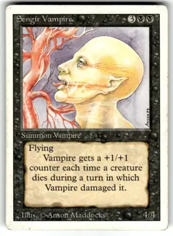 Magic: The Gathering Creature Sengir Vampire Uncommon Regular Revised - Image 1