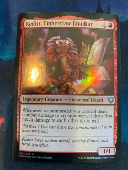 MTG Commander Legends Kediss Emberclaw Familiar Foil - Image 1