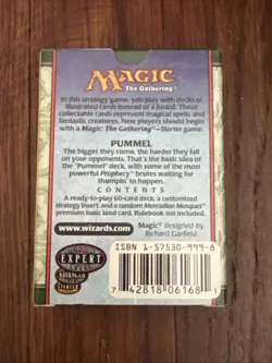 MTG *Prophecy Pummel Empty Constructed Starter Deck Box* (Used) Magic - Image 2