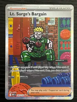 Lt. Surge's Bargain SIR Mega Evolution 185/132 Pokemon TCG NM - Image 1