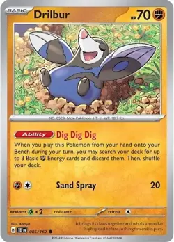 Drilbur - 085/162 - Pokemon TCG Temporal Forces (2024) - Near Mint (NM) - Image 1