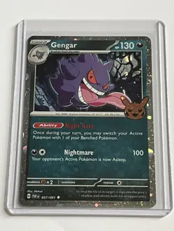 Gengar 57 / 91 Pokemon Trick or Trade Booster 2024 Mint - 9.0 + Holo Rare - Image 1