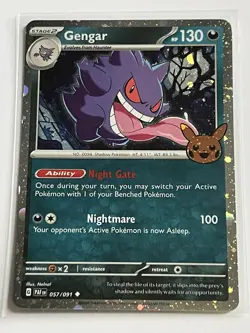 Gengar 57 / 91 Pokemon Trick or Trade Booster 2024 Mint - 9.0 + Holo Rare - Image 2