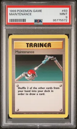 1999 POKEMON BASE SET UNLIMITED #83 MAINTENANCE PSA 9 - Image 1