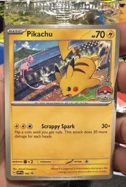 POKEMON WORLD CHAMPIONSHIP 2024 PIKACHU MEW #190 SEALED PROMO - Image 1