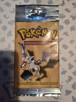 Pokemon TCG Long Crimp Fossil Booster Pack Aerodactyl, New Sealed - Image 1
