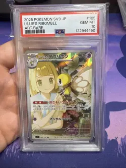 Pokemon Lillie's Ribombee Battle Partners Japanese Art Rare #105 PSA 10 Gem Mint - Image 1