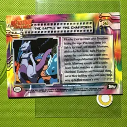Pokemon TCG The Battle of the Champions Topps Mewtwo Strikes Back 25 Black Label - Image 2