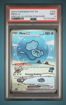 Mew ex 232/091 - SV: Paldean Fates (PAF) Bubble Mew sIR Pokemon TCG PSA 9 - Image 1