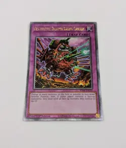 Yugioh Destructive Daruma Karma Cannon RA04-EN103 Quarter Century Secret Rare NM - Image 1