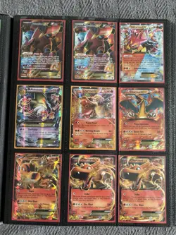 Lot of 92 EX/Full Art Mega/Holo Semi Modern Collection Of Pokemon Cards W/Binder - Image 3