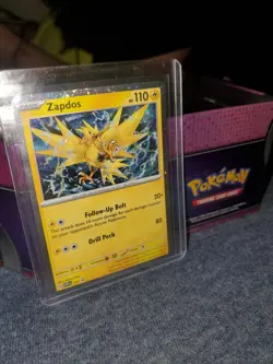 Pokemon TCG Zapdos SVP 157 Cosmos Holo Black Star Promo Card NM Condition - Image 1