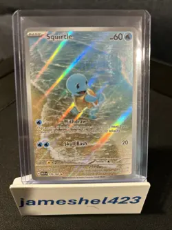 Pokemon Squirtle Holo Trading Card Game TCG Collectible - Image 1