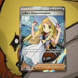 Pokemon TCG Mega Evolution Lillie’s Determination Full Art Trainer Card 169/132 - Image 1
