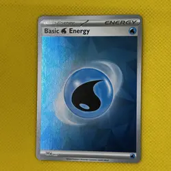 Basic Water Energy Holo 011 Prismatic Evolutions Pokemon Card NM - Image 1