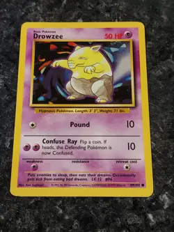 Drowzee 49/102 - Base Set Pokemon Card Nice! - Image 1