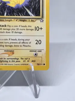 Pikachu - 70/111 - Neo Genesis Non Holo Unlimited - Pokemon Card - LP Vintage! - Image 5