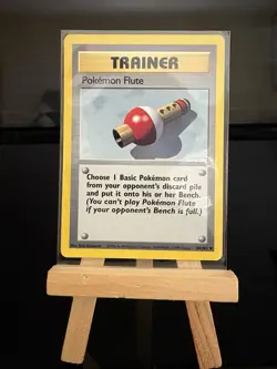 POKEMON FLUTE - 86/102 Trainer Base Set - Uncommon Card - Pokemon TCG Card - Image 1