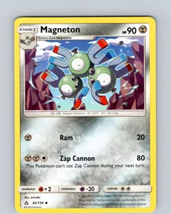 Pokemon TCG Magneton S&M Ultra Prism 82/156 Regular Uncommon Card NM - Image 1