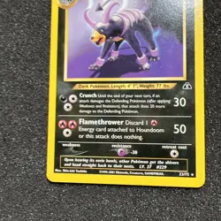 Houndoom 23/75 Neo Discovery Rare Pokemon Card MP - Image 3