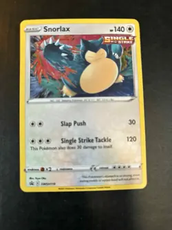 Snorlax SWSH119 Black Star Promo Holo Pokemon Card - NM Chilling Reign - Image 1