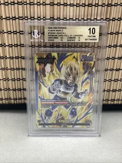 Vegeta FS02-01 Leader Gold Stamped Premium Card Collection BGS 10 Pristine - Image 1