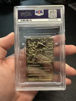 1999 Pokemon Charizard Burger King Gold Card PSA 8 NM-MT - Image 2