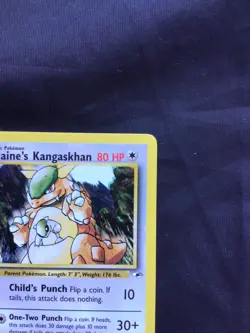Pokemon Cards: Gym Heroes 1st Edition Uncommon: Blaine's Kangaskhan 36/132 - Image 3