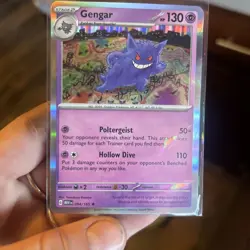 Gengar Reverse Holo NM 094/165 Scarlet & Violet 151 Pokemon Card - Image 1