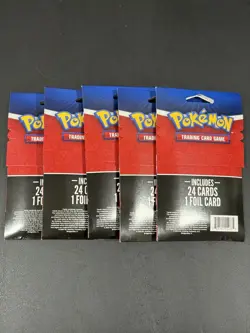 Pokemon TCG Mystery Pack 25 Cards Collectible Factory Sealed Lot of- *5 Packs* - Image 2