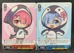Re Zero Weiss Schwarz RAM REM Animal RZ/SE35-P03b P05b PR Japanese Card Anime - Image 1