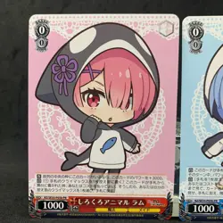 Re Zero Weiss Schwarz RAM REM Animal RZ/SE35-P03b P05b PR Japanese Card Anime - Image 3
