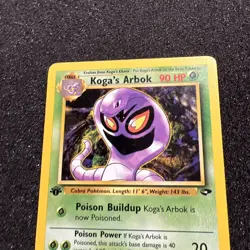 Koga's Arbok 1st edition 25/132 Gym Challenge Rare Pokemon Card Lp - Image 2