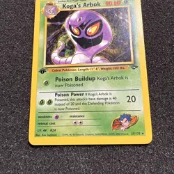 Koga's Arbok 1st edition 25/132 Gym Challenge Rare Pokemon Card Lp - Image 3