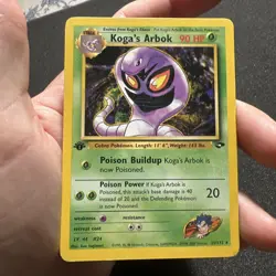 Koga's Arbok 1st edition 25/132 Gym Challenge Rare Pokemon Card Lp - Image 5