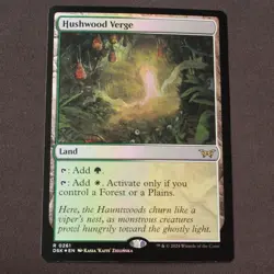 Hushwood Verge FOIL MTG Duskmourn Rare 261 NM - Image 1